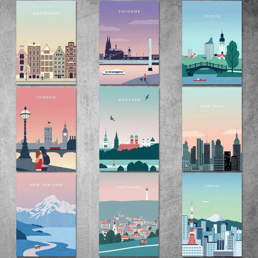 Travel Poster Canvas