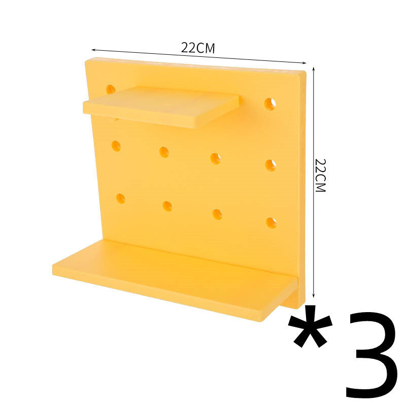 Household Plastic Hole Board Wall Shelves