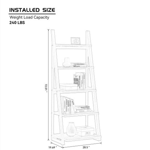 5 Tiers Of Shelves