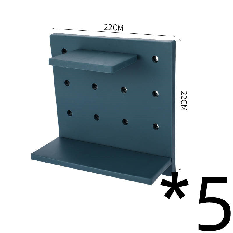 Household Plastic Hole Board Wall Shelves