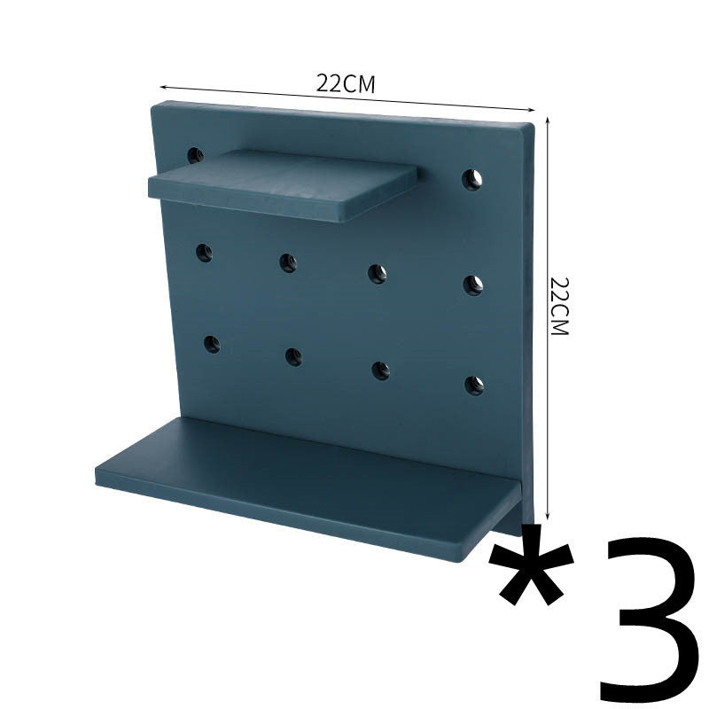 Household Plastic Hole Board Wall Shelves